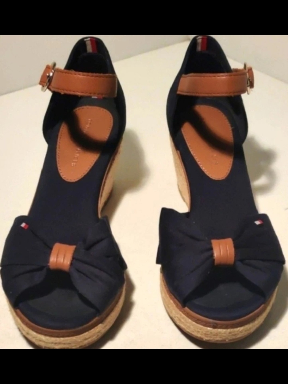 Tommy Hilfiger Womens 6.5 'ELBA' Blue WEDGE Sandals New